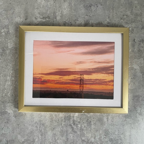 Rosy Vancouver sky-framed print - Picture 2 of 4